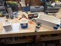 0.5 PVC pass thrus for the walls